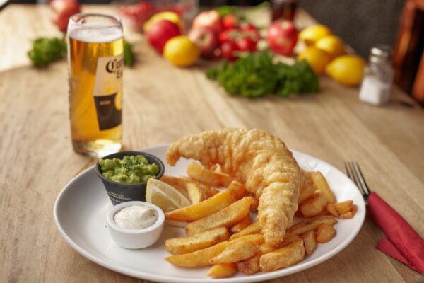 BEER BATTERED FISH AND CHIPS